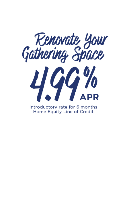 Make waves and home upgrades. 5.55% for 5 months with a home equity line of credit.