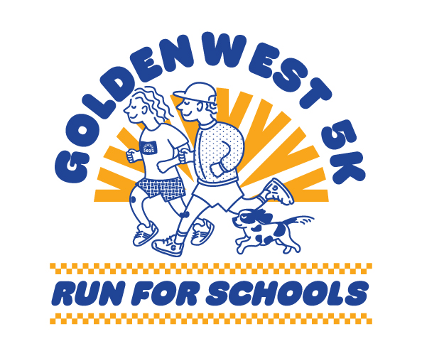 Goldenwest 5K Run for Schools logo